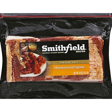 Smithfield Naturally Hickory Smoked Hometown Original Thick Cut Bacon