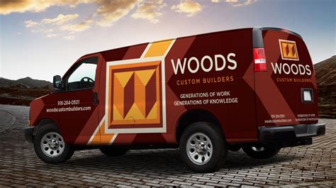Woods Custom Builders Vehicle Wrap Design For A Home Improvement