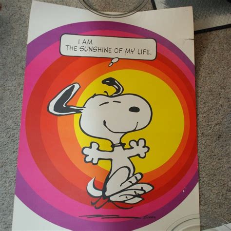 1965 Snoopy Joe Prep Hallmark Peanuts Poster Charles M Schulz Vintage