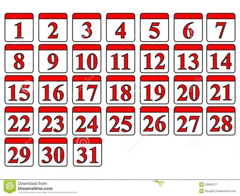 Free Printable Calendar Numbers 1 31 Best Calendar Example