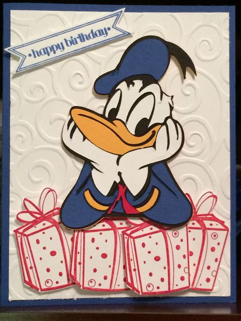 Donald Duck Birthday Diy Cards Handmade Cards Birthday Quotes