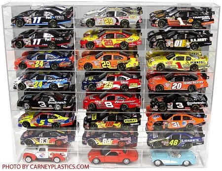 There is no need to show only one piece inside these cases. NASCAR Diecast Model Car Display Case 24 Car 1/24 scale