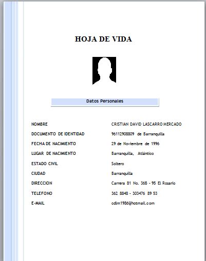 Lo Que Debo Aprender Cómo Elaborar Una Hoja De Vida