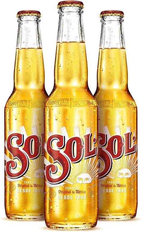 Sol Mexican Lager Beer Bottle 24 X 330ml Uk Grocery