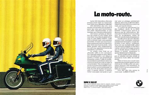 Racing Cafè Vintage Brochures Bmw R100 Rt 1982 France