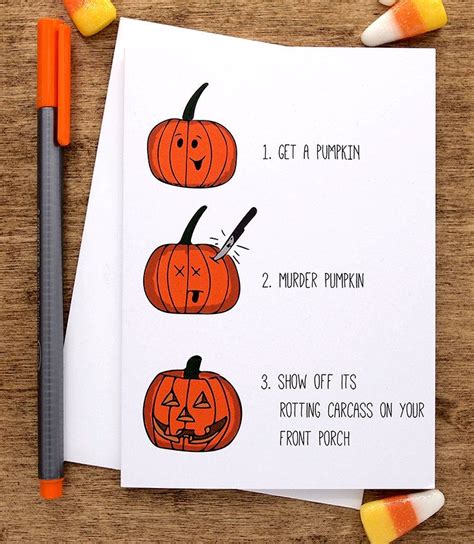 Title Funny Halloween Card Halloween Greeting Card