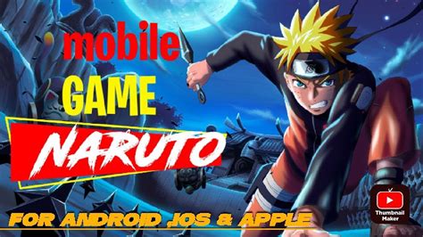 Naruto Game Android Naruto Game Mobile Anime Naruto Youtube