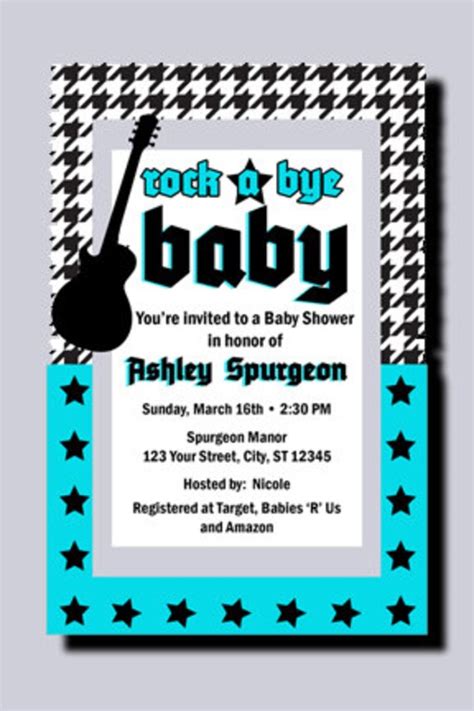 Rock A Bye Baby Personalized Printable Digtal By Partycreations4u