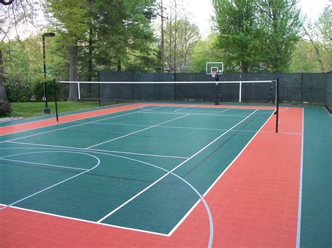 Pin By Msrivers On Backyard Tennis Court Backyard Backyard Sports