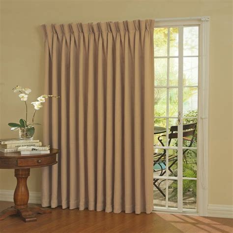 Rated 4.5 out of 5 stars. Eclipse Thermal Blackout Patio Door Curtain Panel Wheat ...