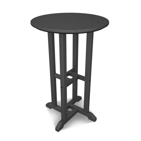 Polywood 24 La Casa Cafe Round Counter Height Table Leisure Depot
