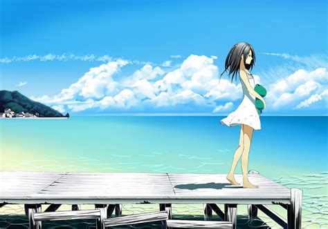 Anime Summer Sea Wallpapers Wallpaper Cave