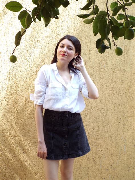 White Shirt And Statement Earrings Inspirations Have I None