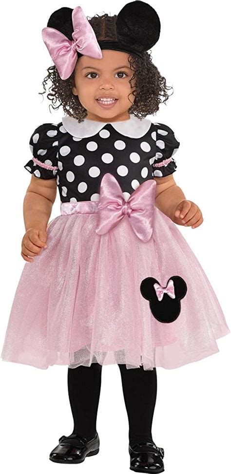 Party City Disfraz De Minnie Mouse Rosa De Halloween Para Bebés Disney