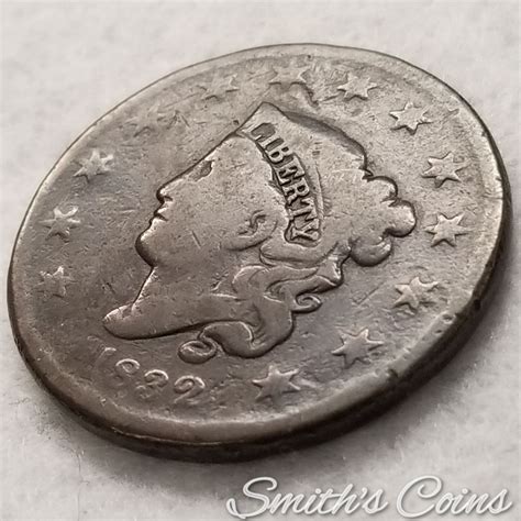 1832 Ll Coronet Liberty Head Large Cent Good For Sale Buy Now