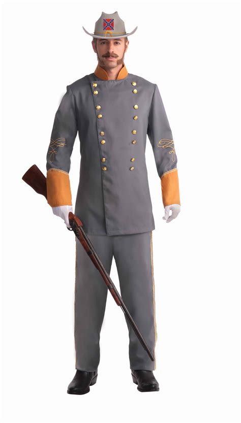 Adult Mens Confederate Officer Army Soldier Historical Costume Civil