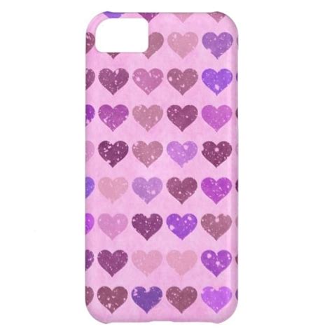 Cute Purple Hearts Iphone 5c Cases Iphone Case Covers Iphone Cases