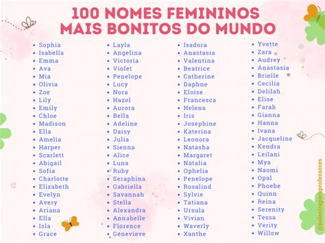 Top 300 Nomes Femininos Para Escolher Em 2023 59 Off