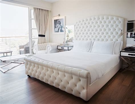 An inviting update on the classic french style, our romantic villandry bed is handmade of solid mahogany with airy single caned headboard. I love white headboards and footboards | HEADBOARDS ...