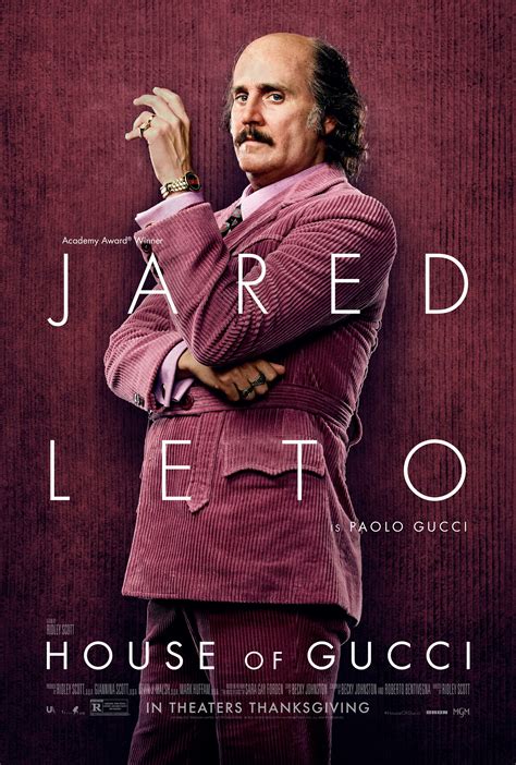 House Of Gucci Jared Leto Paolo Gucci Movie Poster Lost Posters