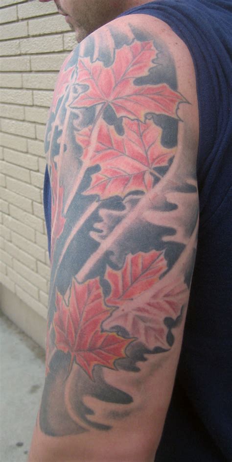 Maple Leaves Rites Of Passage Tattoo