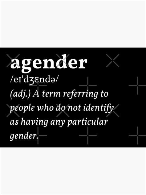 Agender Definition Poster For Sale By Allpride Redbubble