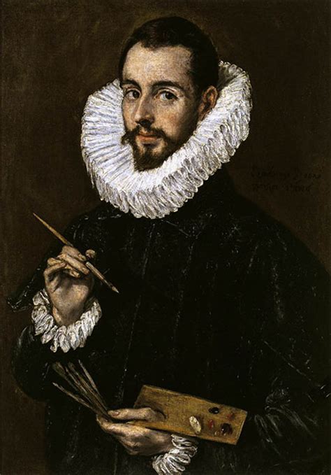 El Greco Portrait Of Jorge Manuel Ca 1603