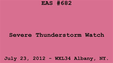 Severe Thunderstorm Watch Eas 682 Youtube