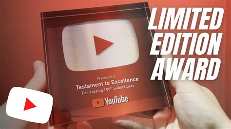 Unboxing 1000 Subscriber Award Youtube Creator Youtube