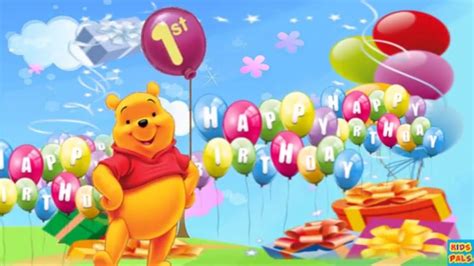 They are the joy of continuity; 1st Birthday Wishes|Happy Birthday Song with Winnie-the ...