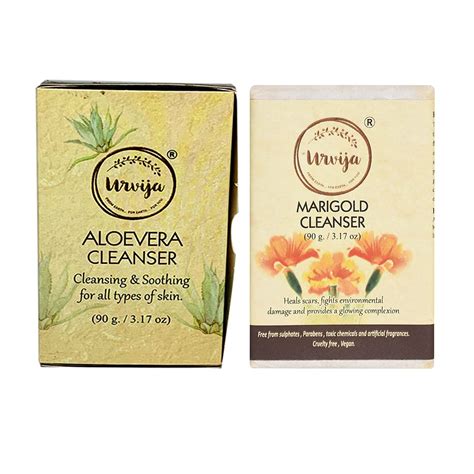 Buy Urvija Aloevera Cleanser And Marigold Cleanser With Calendula And