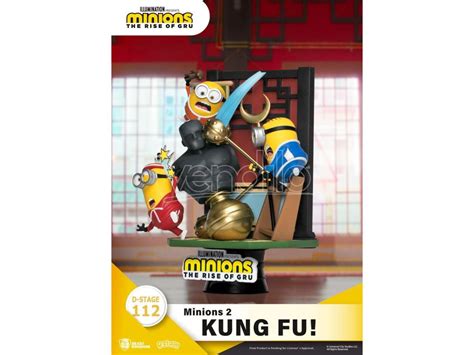 Minions 2 D Stage Pvc Diorama Kung Fu 15 Cm Beast Kingdom Toys