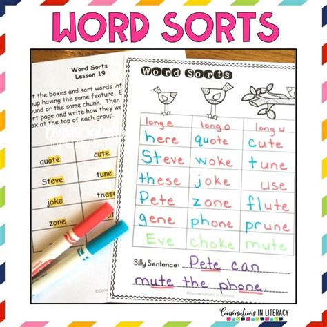 These Fun Word Sorts Activities Use Short And Long Vowel Sounds Cvc