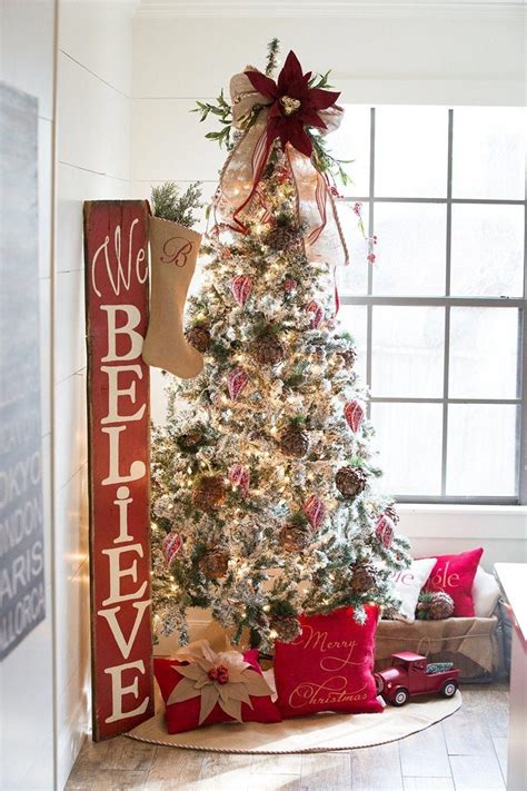 Just make sure that the skirt is large enough that it covers your entire tree stand so you don't see it sticking out. Burlap Christmas Tree Skirt with Red and White French ...