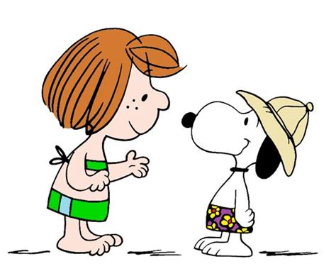snoopy and peppermint patty on a hot summer day snoopy charlie brown