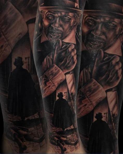 All in realtime talking you through everything as i do it. Arm Jack The Ripper Tattoo by Drew Apicture