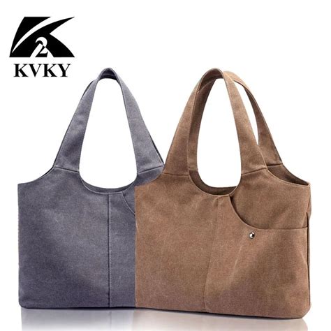 Korea Fashion Canvas Tote Bag Women Handbag Shoulder Bags Big Bag