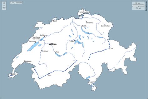 Svizzera Cartina Svizzera Mappa Cartina Le Migliori Cartine Della