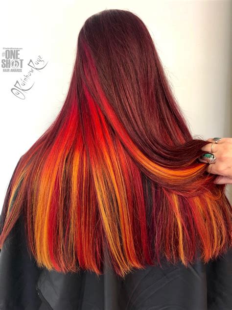 Sunset Hair Fire Hair Underneath Red Hair Redhead Pravana Sunset Hair