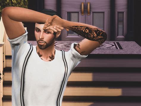 The Sims Resource Dfs Lower Arm Roses Tattoo