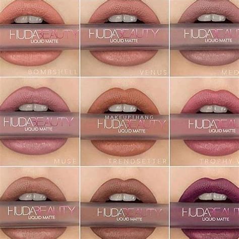 Paradise Of Glam Hudabeautyliquidmatte Huda Beauty Lipstick Swatches