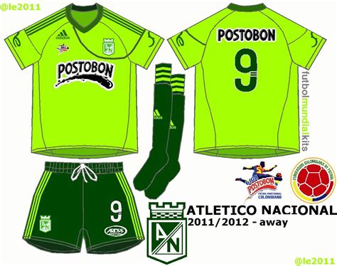 The club is one of only three clubs to have played in every first division tournament. Atletico Nacional of Colombia away kit for 2011-12. | Adidas