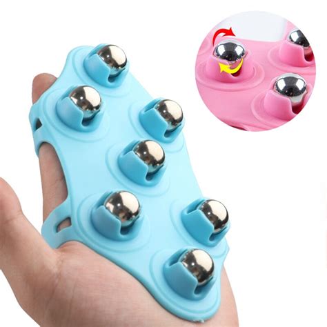 Ideco Roller Ball Massage Portable Glove Muscle Relax Slimming Magnetic Bead Body Massager Palm