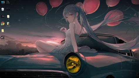 Wallpaper Engine Anime Girl With A Car Free Download Wallpaper Engine