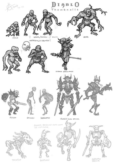 Diablo Monsters Game Character Design Character Design Inspiration