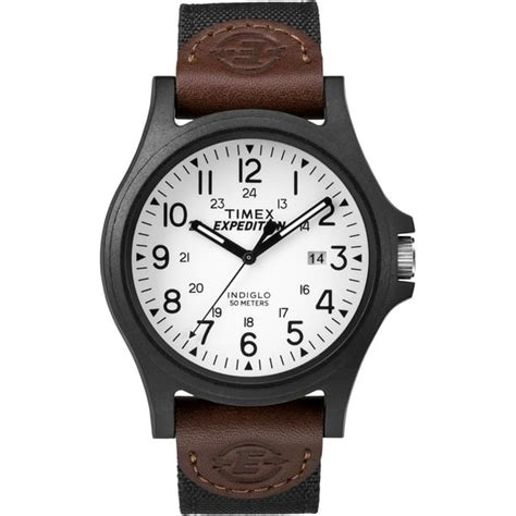 Timex Mens Expedition Acadia 40mm Watch Black Case Black Dial With