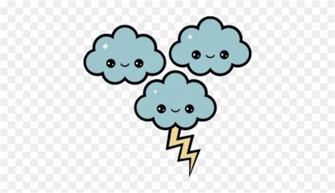 Thunderstorm Clipart Cute Thunderstorm Cute Transparent Free For