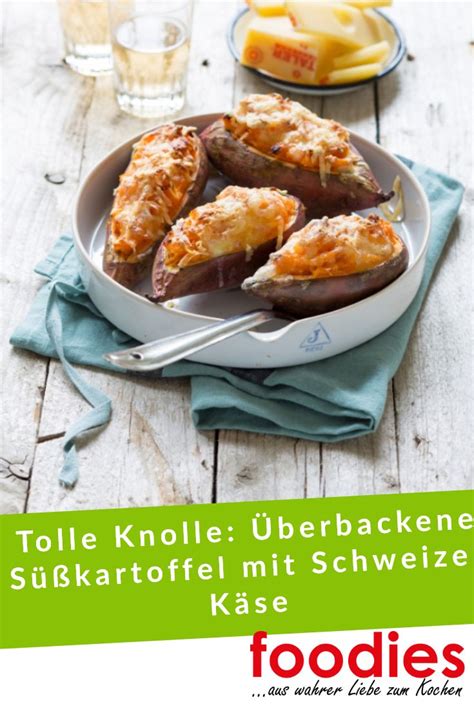 Habt immer ein glas nutella in der tasche! Tolle Knolle: Überbackene Süßkartoffel mit Schweizer Käse ...