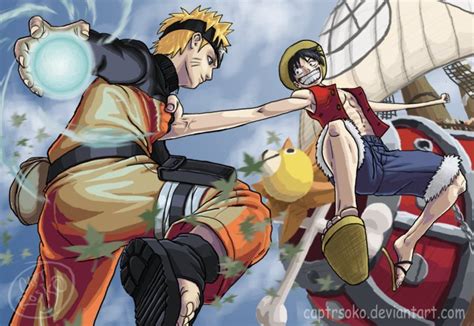 Luffy And Naruto One Piece Photo Fanpop