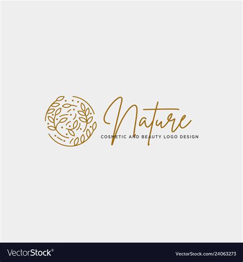 Download free beauty line vector logo and icons in ai, eps, cdr, svg, png formats. Beauty cosmetic line art logo template icon Vector Image